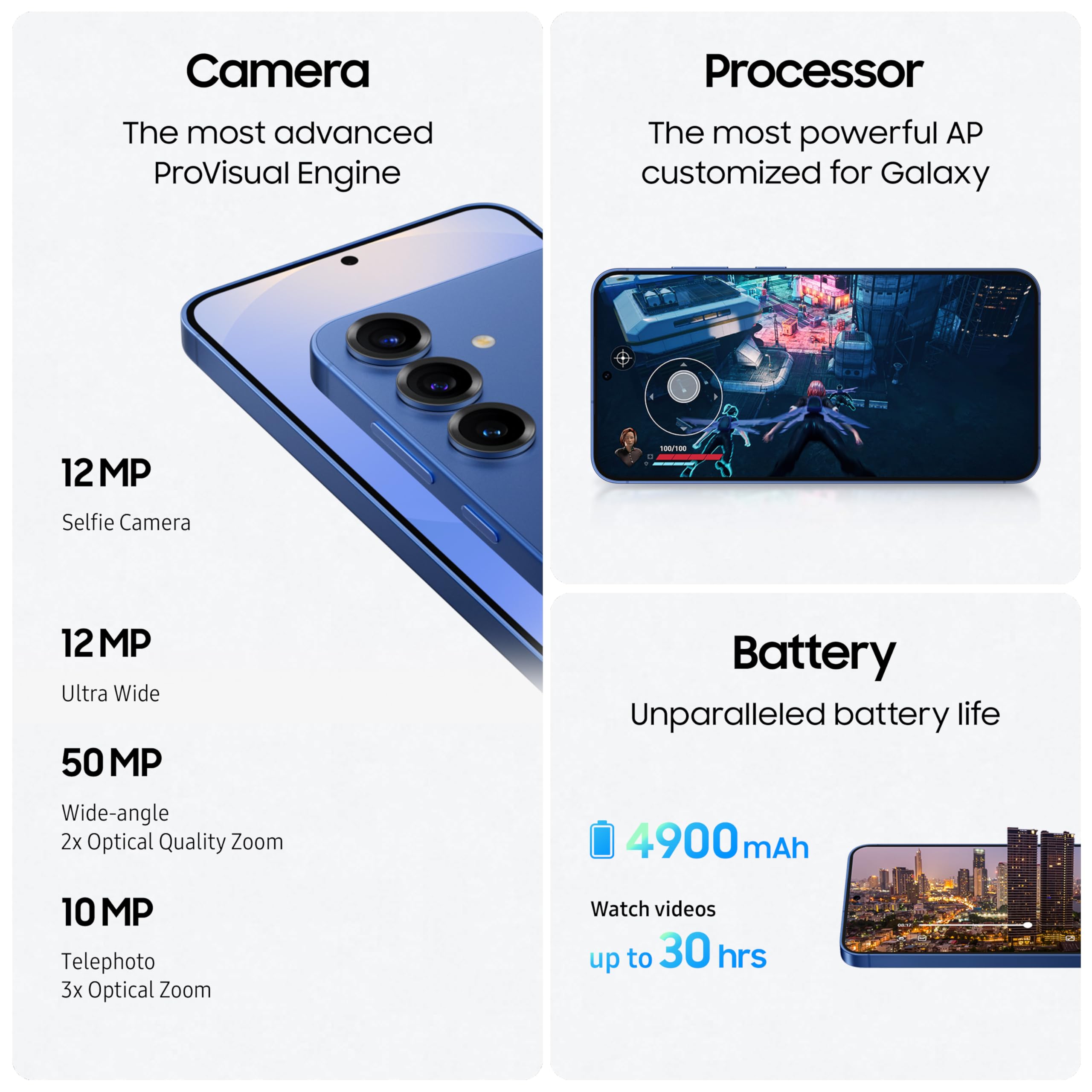 Samsung Galaxy S25+ AI Phone, 256GB Storage, 12GB RAM